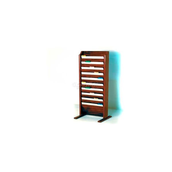 Wooden Mallet Wooden Mallet Free-Standing 10 Pocket Legal Size File Holder, Mahogany CH17-FSMH - main
